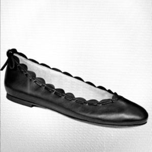 NWB JACK ROGERS (S-6) Lucie ll Scalloped Ballet Flat